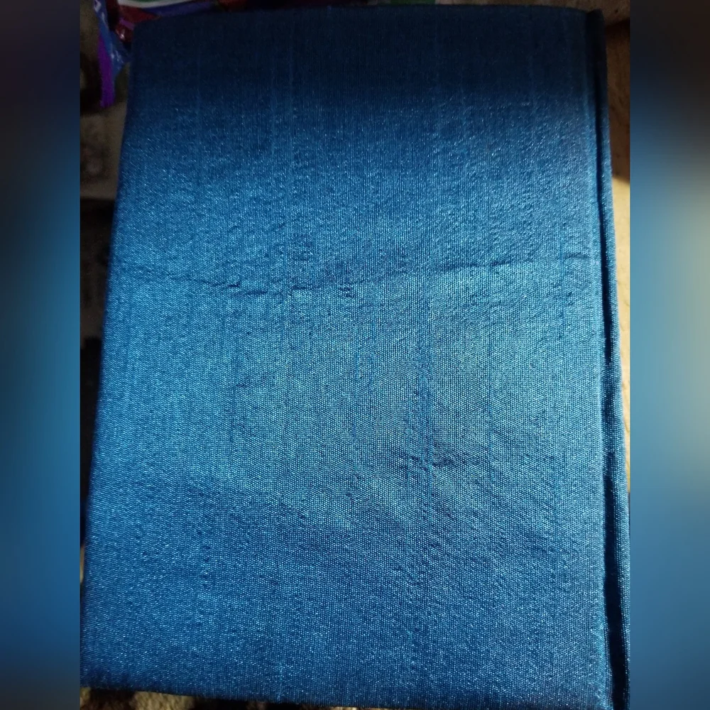 Handcrafted Blue Lined Beaded/sequined Journal - X